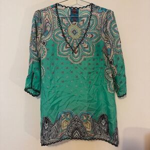 Johnny Was Silk Tunic